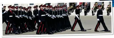  ?? ?? ARREST: SSgt Wright in a picture from his Twitter profile. Left: cadets at Sandhurst