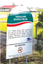  ??  ?? A multi-purpose pavilion at Trafalgar Recreation Precinct will provide long awaited changeroom and club facilities for the Trafalgar Victory Soccer Club.