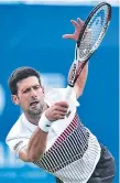  ??  ?? FAVORITO. Novak Djokovic sigue firme en Eastbourne.