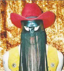  ?? ROYAL MOUNTAIN RECORDS ?? “I just woke up one day and it was on my face, and I can’t get it off right now,” Orville Peck says of the mask he wears.