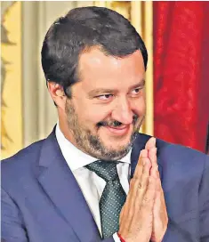  ??  ?? On attack: Matteo Salvini said EU cuts were partly to blame for Genoa bridge disaster