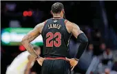  ?? [AP PHOTO] ?? LeBron James’ move to the Western Conference creates even more disparity in the NBA. James left the Cleveland Cavaliers for the Los Angeles Lakers.