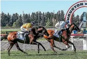  ?? RACE IMAGES SOUTH ?? Kali’s win at Ashburton on the weekend cemented her New Zealand Guineas start at Riccarton.