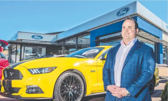  ?? Picture: Nev Madsen ?? NOW OPEN: Ross Crampton is dealership principal of Toowoomba Ford, which has been acquired by Toowoomba Automotive.