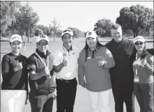  ?? PROVIDED TO CHINA DAILY ?? Liang Wenchong ( center, alongside Feng Shanshan) was also on captaincy duty at the Sina Cup last weekend.