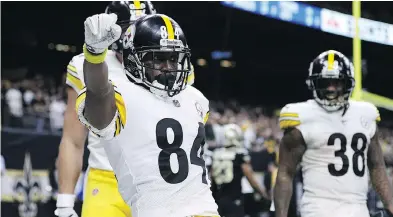  ?? CHRIS GRAYTHEN / GETTY IMAGES ?? Pittsburgh Steelers president Art Rooney II says receiver Antonio Brown will not be released, but he could be traded.