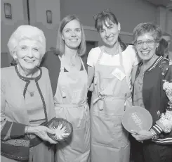  ??  ?? Sally McAuley, left, Carla Unger, Marnie Hare and Christine McAuley