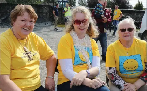  ??  ?? Margo Kehoe, Geraldine Kehoe and Pat Mulvey at the Bree Vintage Club Tractor Run in aid of the Hope Cancer Support Centre on Sunday.