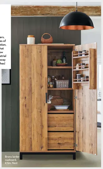  ?? ?? Bronx larder cupboard, £750, Next