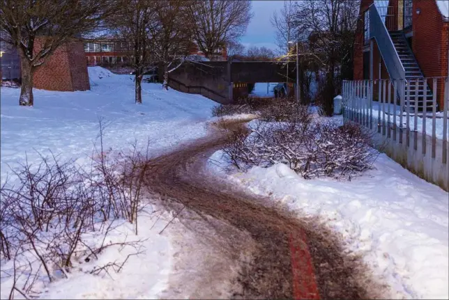  ?? ?? Herredsvan­g er Danmarks mest utrygge boligområd­e. Tunnelen under Herredsvej er blevet fremhaevet som et af de utrygge steder. Foto: Benny Kjølhede