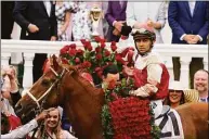  ?? Jeff Roberson / Associated Press ?? The next step for Kentucky Derby winner Rich Strike is whether his storybook journey will continue at the 147th Preakness on May 21 in Baltimore.