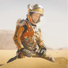  ?? 20TH CENTURY FOX ?? Matt Damon portrays an astronaut who faces insurmount­able odds as he tries to find a way to subsist in The Martian.