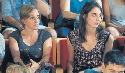  ?? DANI DUCH ?? Tania Sánchez y Rita Maestre, en un acto de Adelante Podemos