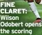  ?? ?? FINE CLARET: Wilson Odobert opens the scoring