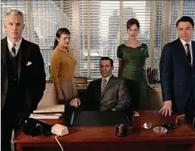  ?? CARIN BAER/AMC ?? The cast of “Mad Men,” the series that aired on AMC.