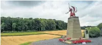  ??  ?? The Welsh Dragon memorial at Mametz Wood, the Somme
