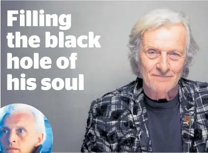  ?? Photo / AP ?? Rutger Hauer described himself as “a very nonviolent person” but it was menacing characters that made him famous.