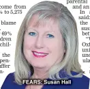  ??  ?? FEARS: Susan Hall