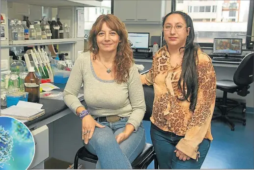  ?? NESTOR GRASSI ?? Cristina Marino-Buslje y Elizabeth Martínez Pérez, autoras principale­s del trabajo, en el Instituto Leloir.