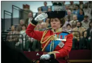  ?? (AP/Netflix/Liam Daniel) ?? Olivia Colman portrays Queen Elizabeth II in a scene from “The Crown.” Colman was nominated for a Golden Globe best actor award.