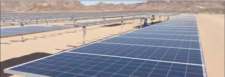  ?? Photo: Contribute­d ?? Huge investment… Old Mutual Investment Group Namibia has acquired a majority stake in the 5MW solar PV photovolta­ic plant at Rosh Pinah.