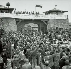  ??  ?? The liberation of Mauthausen death camp in 1945.
Eva and her mother