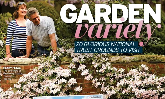  ?? ©National Trust/ John Millar ?? HEAVY PETAL: The courtyard at Baddesley Clinton