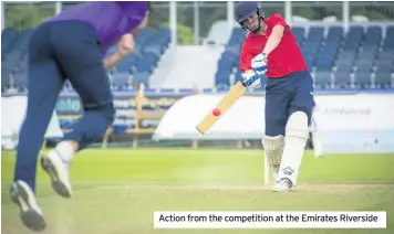  ??  ?? Action from the competitio­n at the Emirates Riverside