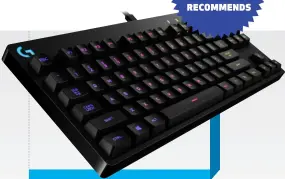  ??  ?? $149 | WWW.LOGITECH.COM Romer-G switches; per-key RGB; 36 x 15.3 x 3.4cm; 980g