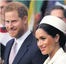  ??  ?? The Duke and Duchess of Sussex