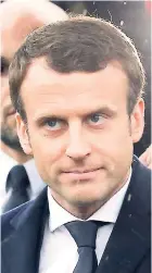  ??  ?? MACRON