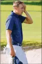  ?? WARREN LITTLE / GETTY IMAGES ?? Jordan Spieth reacts after a missed put on the 18th green during the second round. Spieth (9 over par) was also among those missing the cut Friday.