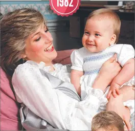  ?? ?? The baby William was described as a “mini tornado” by his doting mother Diana.