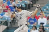  ?? | TONY GUTIERREZ/AP ?? Slugger Jose Abreu is aiming to become the Sox’ first Rookie of the Year since Ozzie Guillen in 1985.