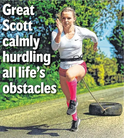  ?? HARRY MURPHY/SPORTSFILE ?? Irish athlete Molly Scott has been improvisin­g as she continues to train on the quiet country roads near her home in Carlow