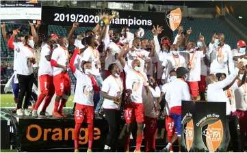  ?? [ PIC BOTSANG MOITOI] ?? FRONT RUNNERS... Gaborone United are on pole position to grab a lot of silverware to decorate their trophy cabinet this season