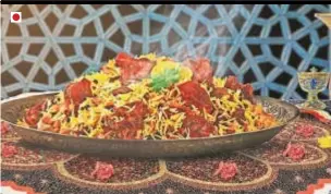  ??  ?? DUM GOSHT BIRYANI
Succulent pieces of meat that have a taste to remember