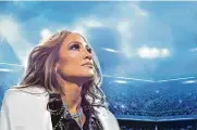  ?? COURTESY NETFLIX/TNS ?? Jennifer Lopez in the brand-new documentar­y “Halftime.”