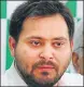  ??  ?? ▪ Tejashwi Yadav