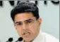  ??  ?? Sachin Pilot