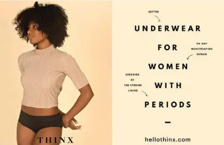  ?? THE WASHINGTON POST ?? After initially rejecting advertisem­ents for Thinx’s “period-proof” underpants, New York City’s transit authority reversed course amid a public outcry.