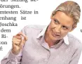  ??  ?? „Kopftuchmä­dchen und Messermänn­er“: AfD-Fraktionsc­hefin Alice Weidel gestern in der Generaldeb­atte.