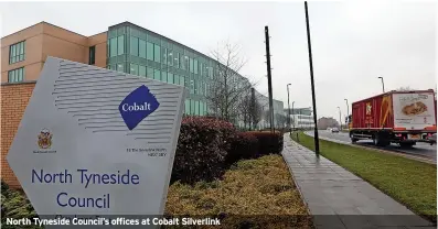  ?? ?? North Tyneside Council’s offices at Cobalt Silverlink