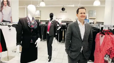  ?? Lorraine Hjalte/Calgary Herald ?? Doug Campbell, president and chief executive of Sears Canada, discusses the company’s business plan while visiting Calgary stores Monday.