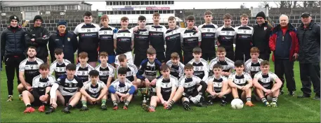  ??  ?? Pobalscoil Inbhearr Sceine Kenmare who defeated Intermedia­te School Killorglin in the Kerry Colleges Dunloe Cup final at Fitzgerald Stadium, Killarney Photo by Michelle Cooper Galvin