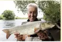  ??  ?? Bob with the day’s best, a 9lb barbel.