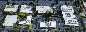  ?? GOOGLE MAPS ?? The Fujitsu-occupied campus on East Arques Avenue near Oakmead Parkway in Sunnyvale totals 26.3 acres.
