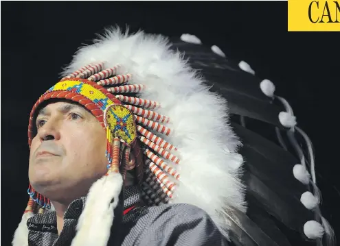  ?? MARK TAYLOR / THE CANADIAN PRESS ?? Assembly of First Nations National Chief Perry Bellegarde says all want the national inquiry to succeed, but are divided on how that can be achieved.