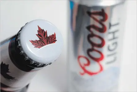  ?? STEVEN SENNE THE ASSOCIATED PRESS ?? Coors Canada, the business arm of Molson Coors Brewing Co., says it has entered into a joint venture to brew non-alcoholic, pot-infused beverages.