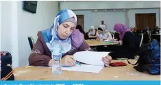  ?? — KUNA ?? KUWAIT: Palestinia­n teachers from Gaza prepare for qualifying exams to work as teachers in Kuwaiti schools in 2022.